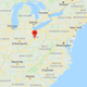 The actual location of Columbus, Ohio